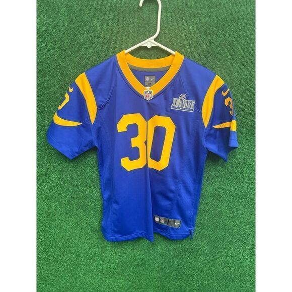 Los Angeles Rams Todd Gurley II Youth Medium Nike with Super Bowl Patch UNISEX - Picture 1 of 6
